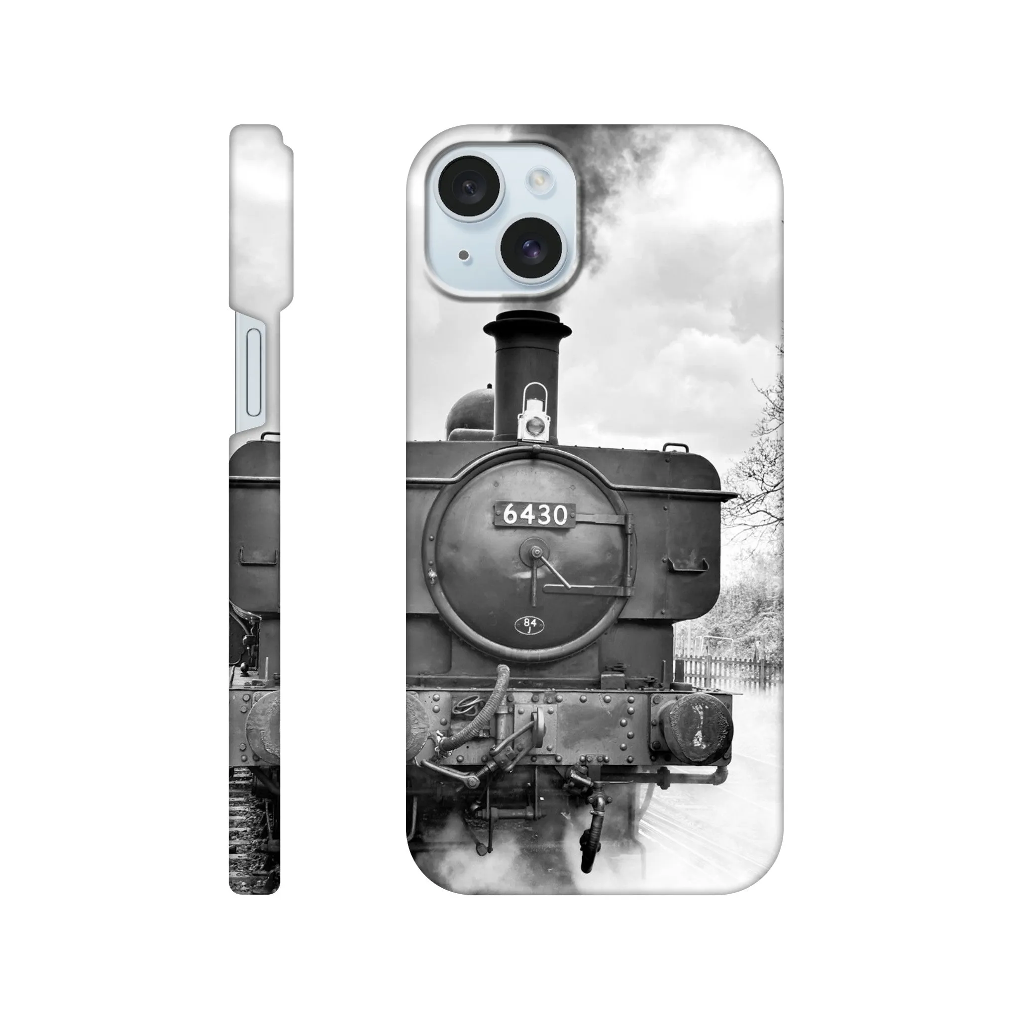 Gwilli Express Steam Train B&W Slim case Mobile Phone