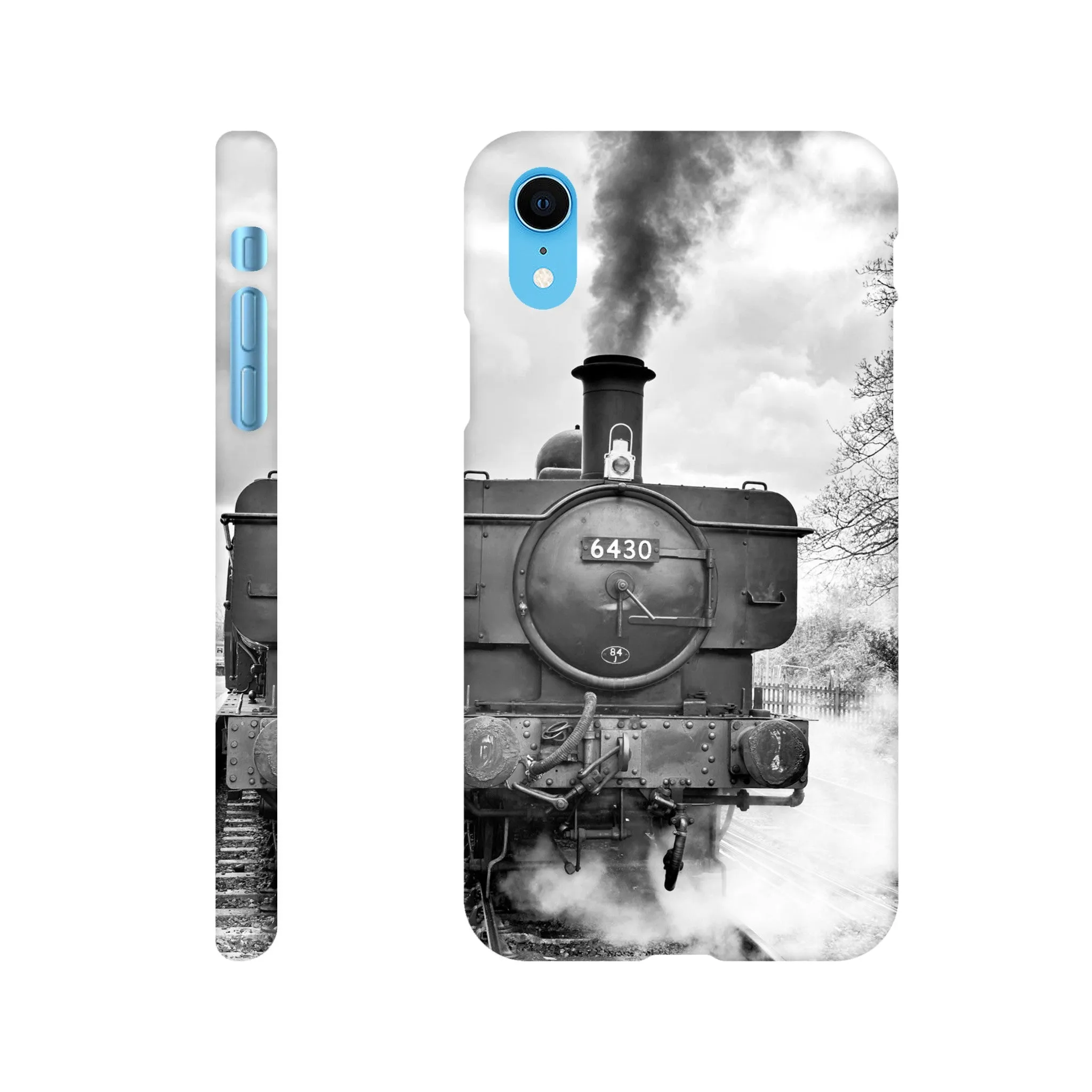 Gwilli Express Steam Train B&W Slim case Mobile Phone