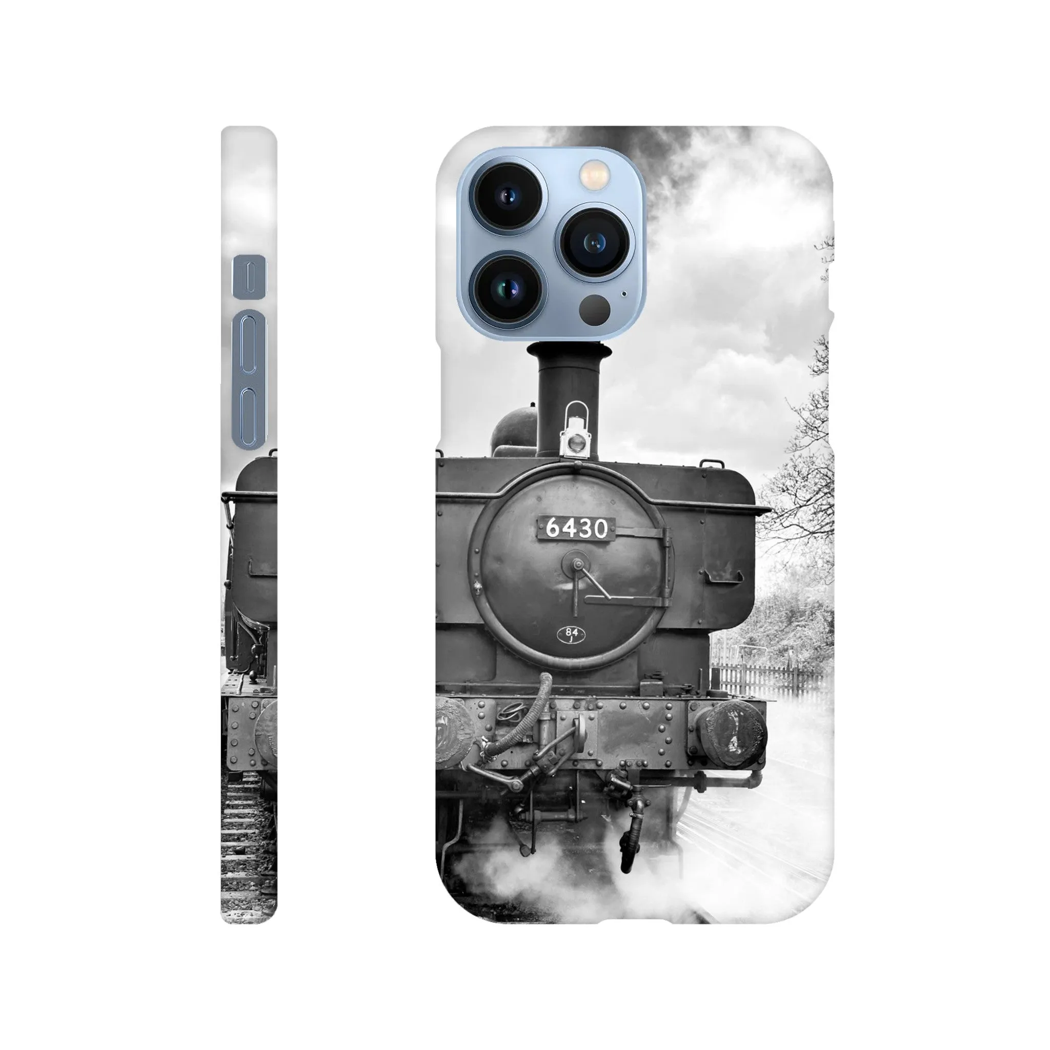 Gwilli Express Steam Train B&W Slim case Mobile Phone