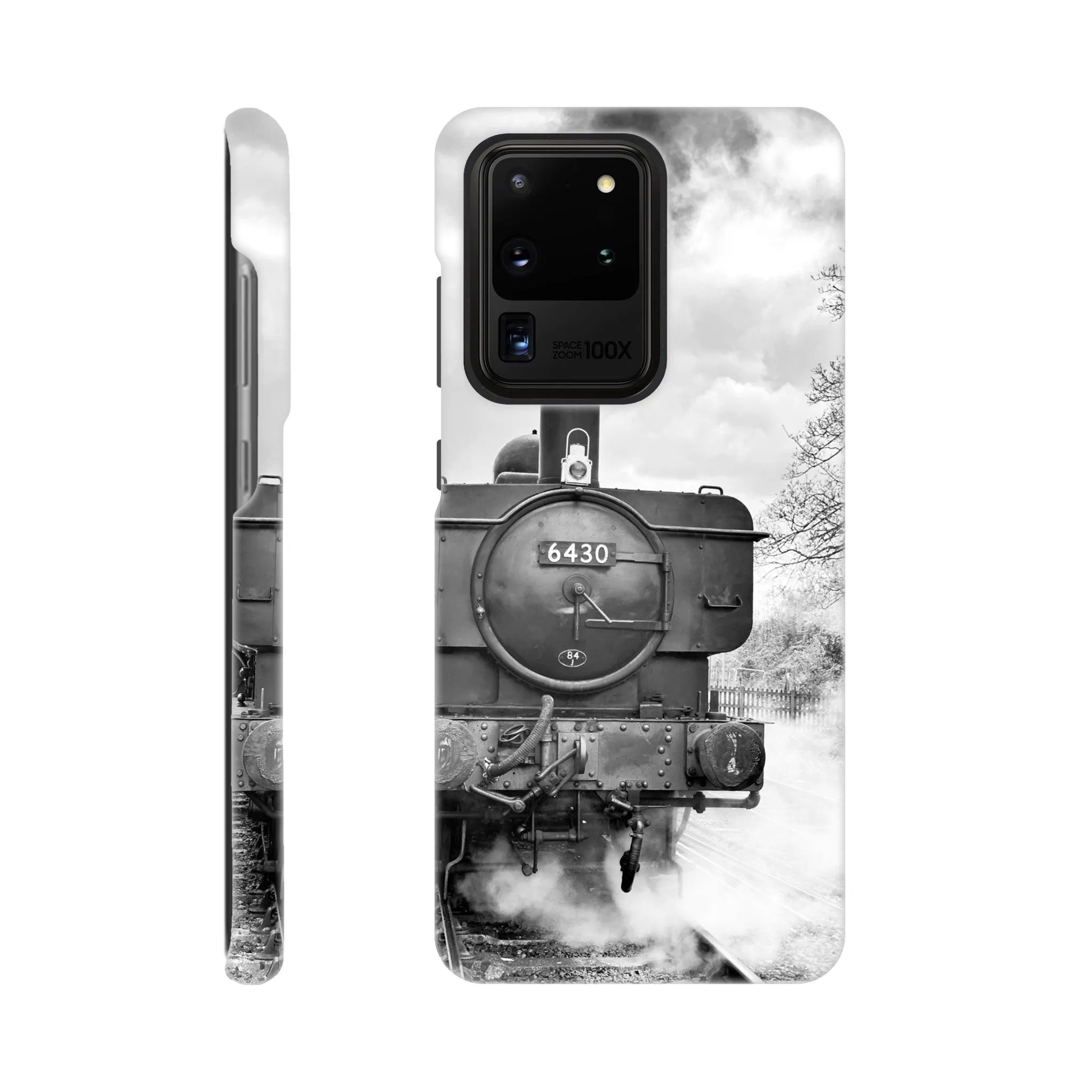 Gwilli Express Steam Train B&W Slim case Mobile Phone