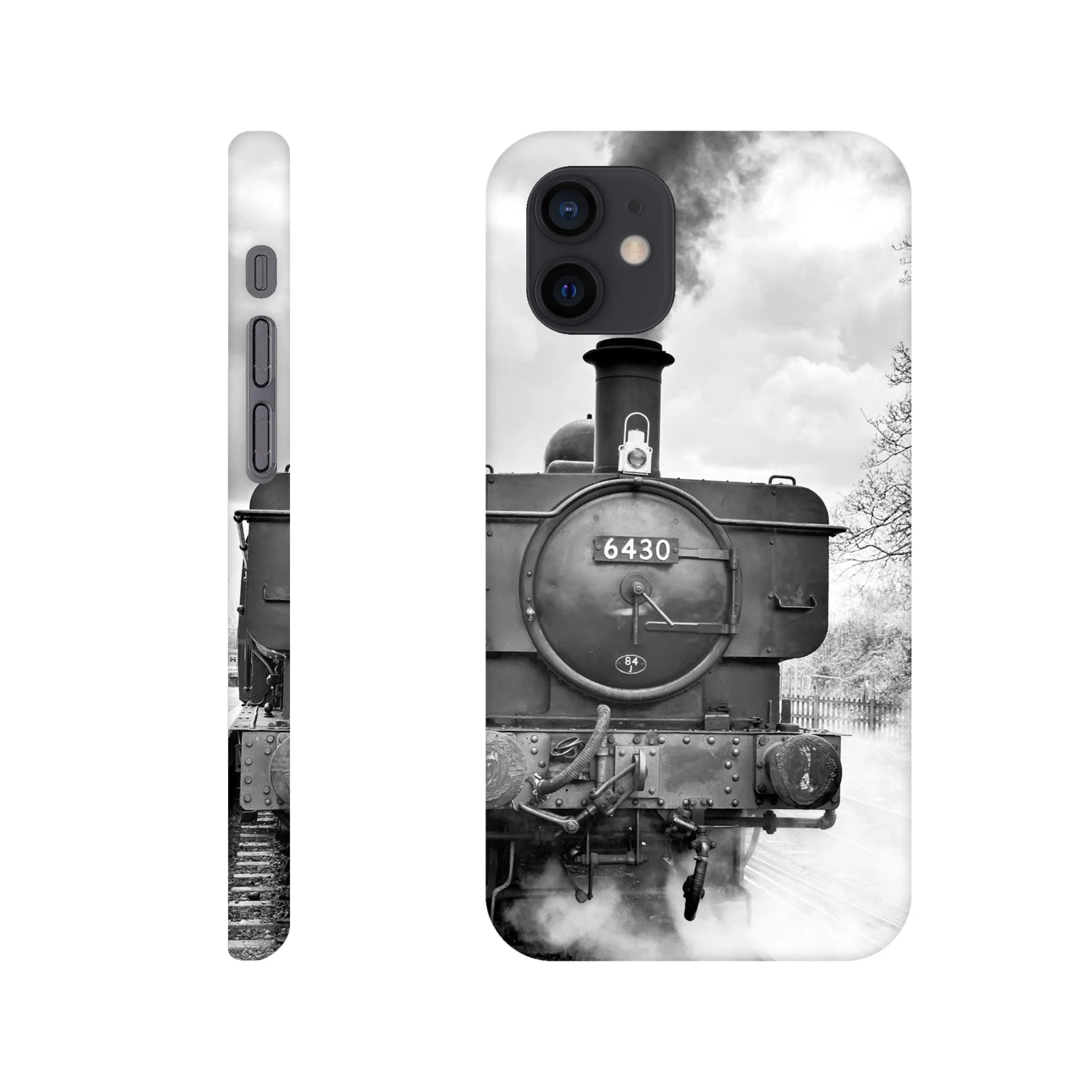 Gwilli Express Steam Train B&W Slim case Mobile Phone