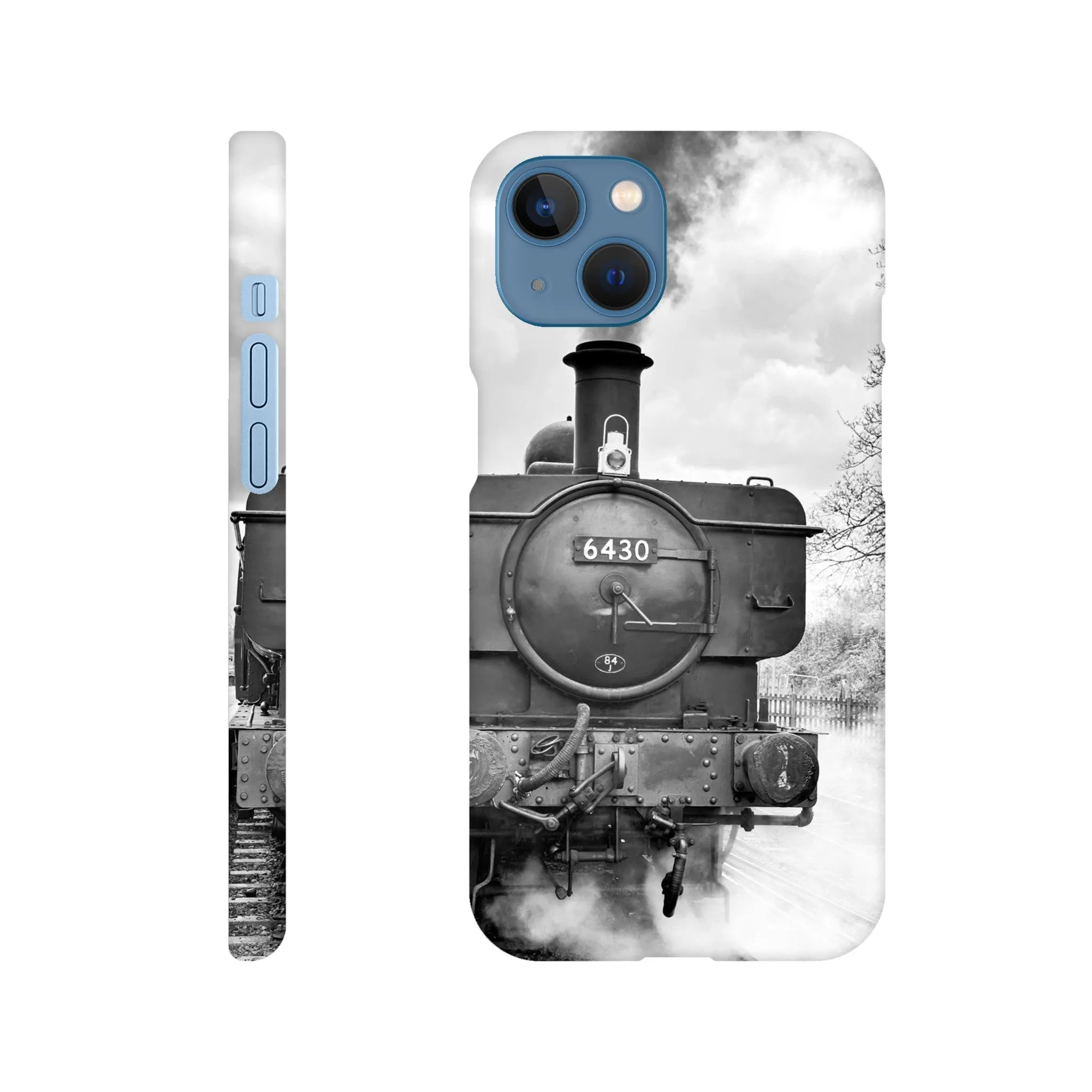 Gwilli Express Steam Train B&W Slim case Mobile Phone