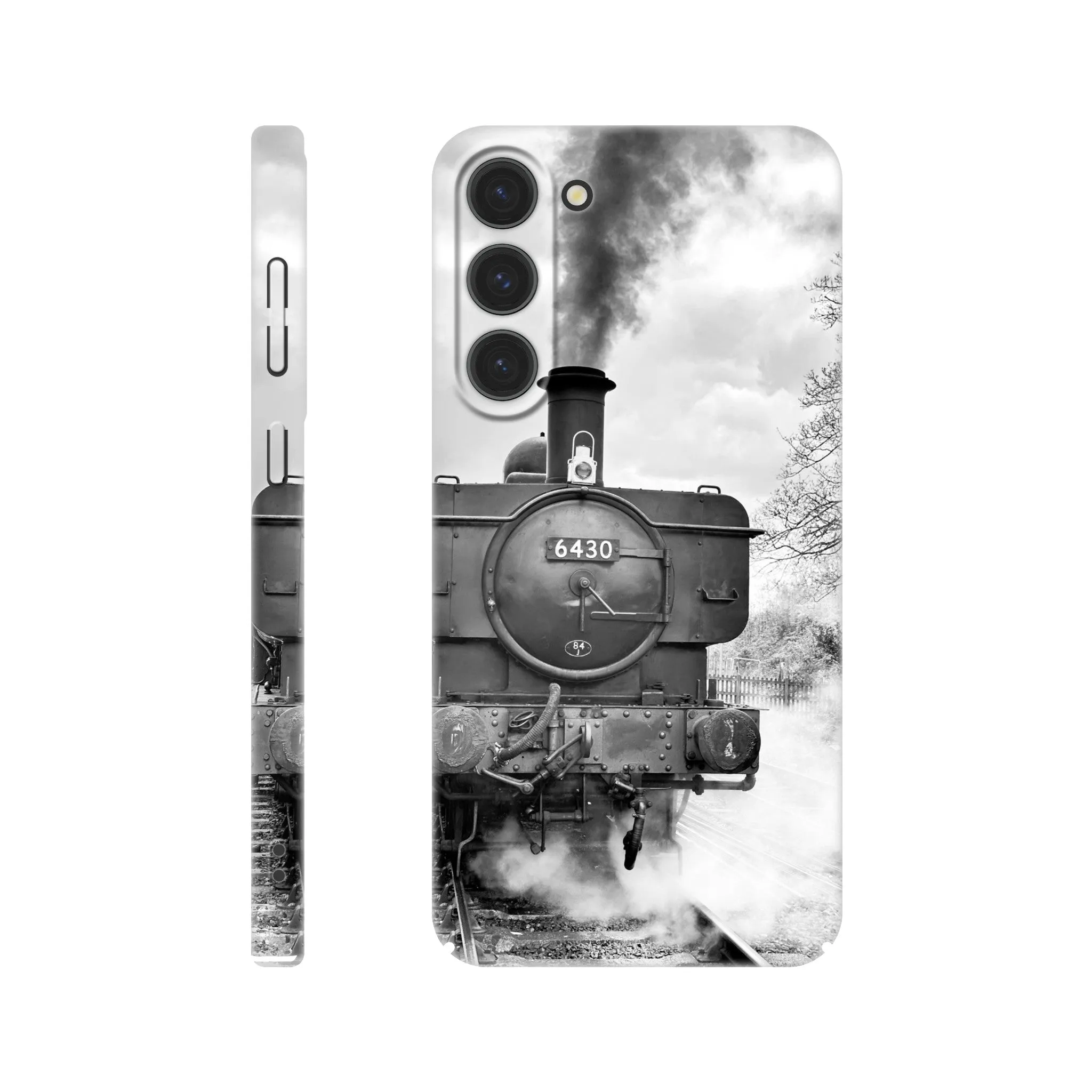 Gwilli Express Steam Train B&W Slim case Mobile Phone