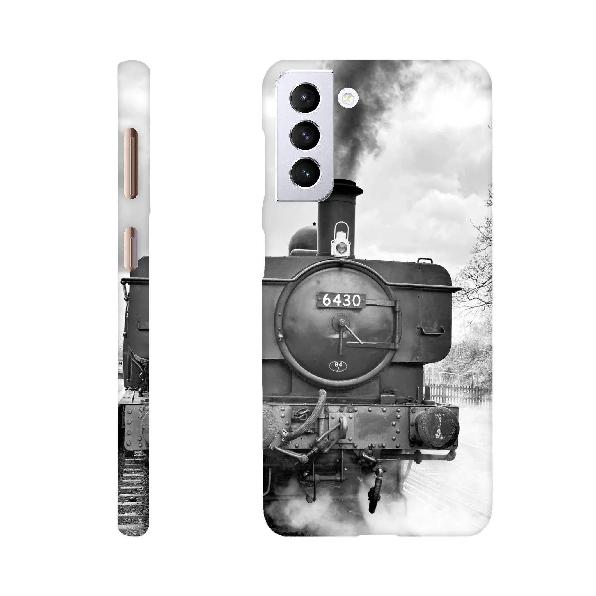 Gwilli Express Steam Train B&W Slim case Mobile Phone