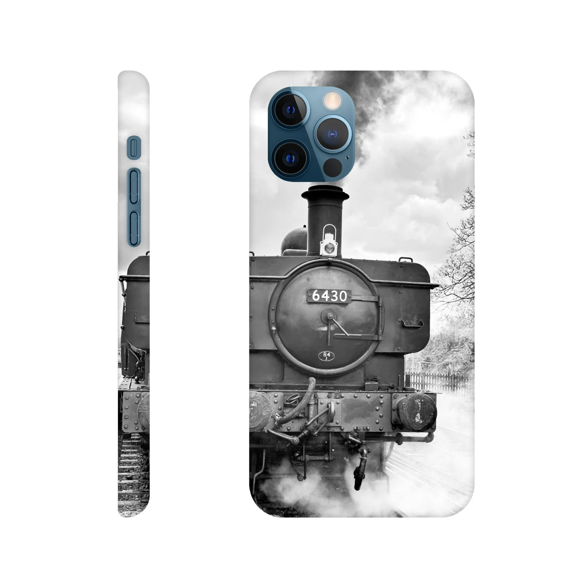 Gwilli Express Steam Train B&W Slim case Mobile Phone