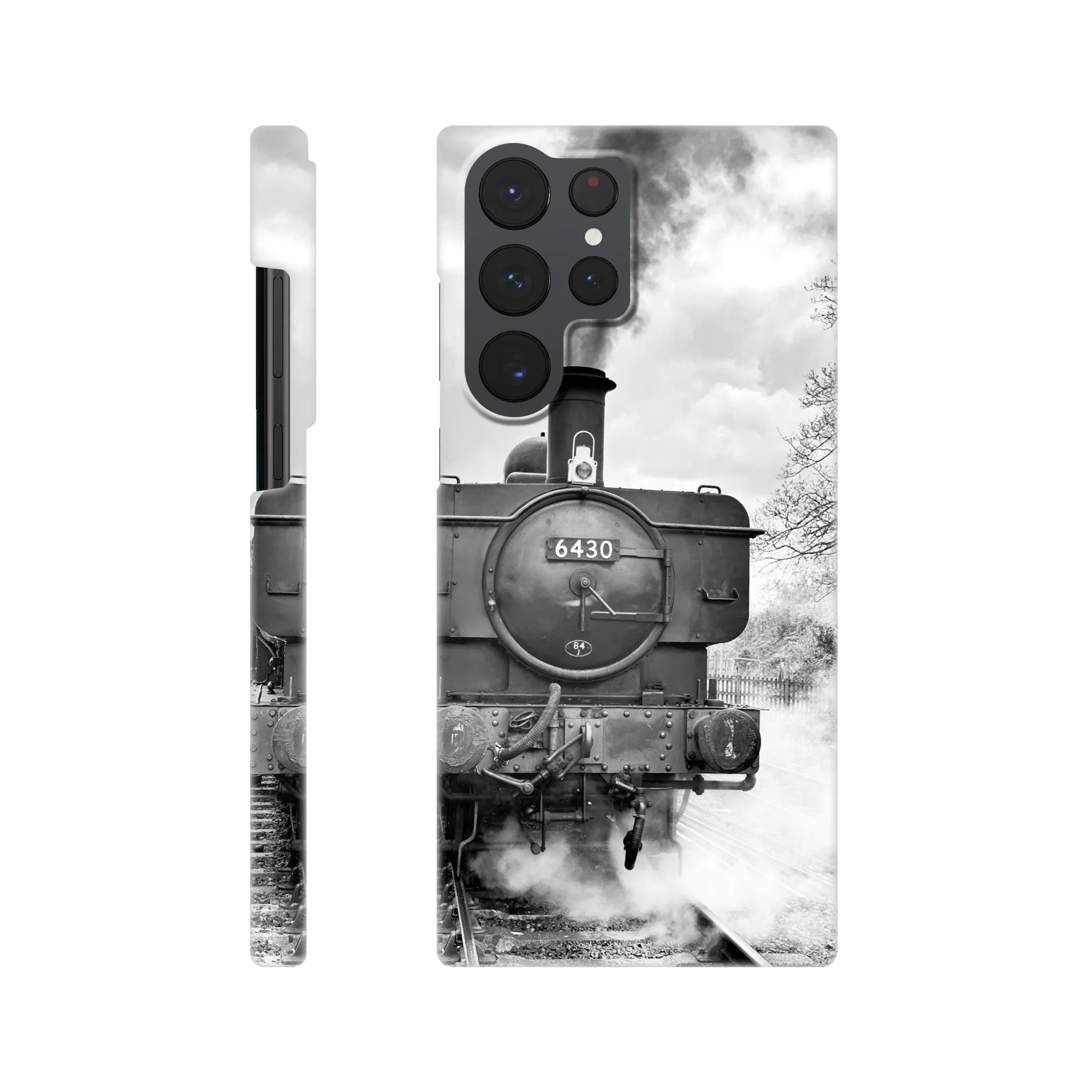 Gwilli Express Steam Train B&W Slim case Mobile Phone