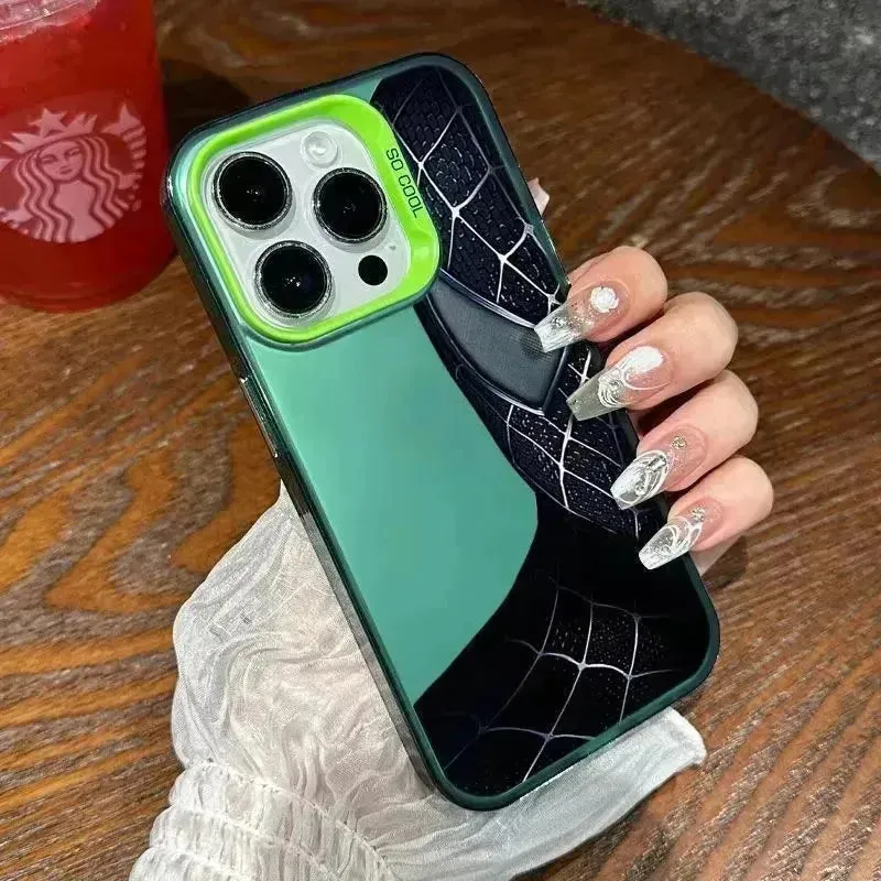 Half Face Spiderman Phone Case (For iPhones)