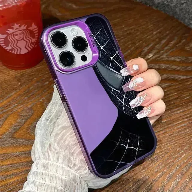 Half Face Spiderman Phone Case (For iPhones)