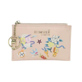 Hamster London Millionaire Victoria Card Case With Zip Pink