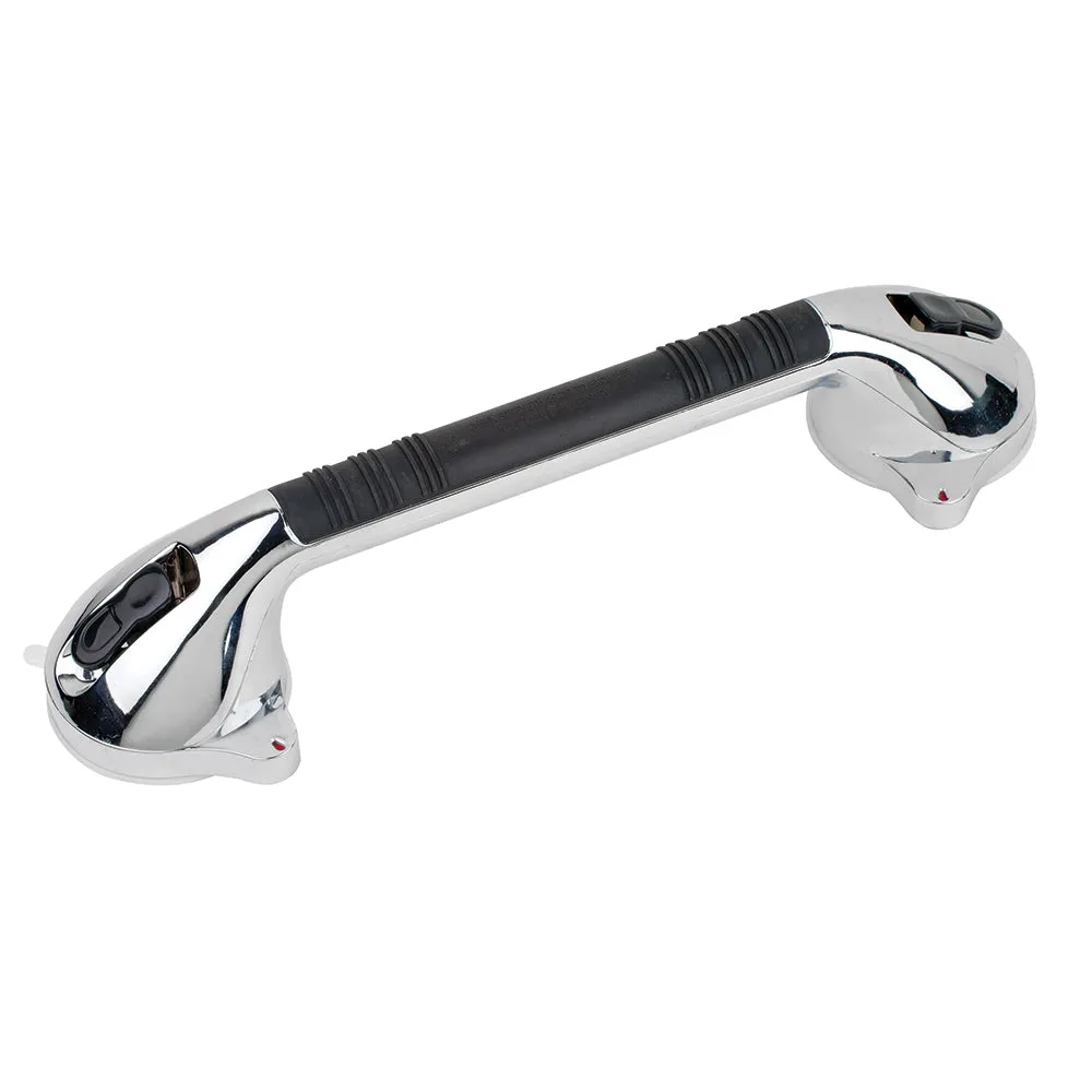 Healthsmart Chrome Suction Cup Grab Bar with Bactix