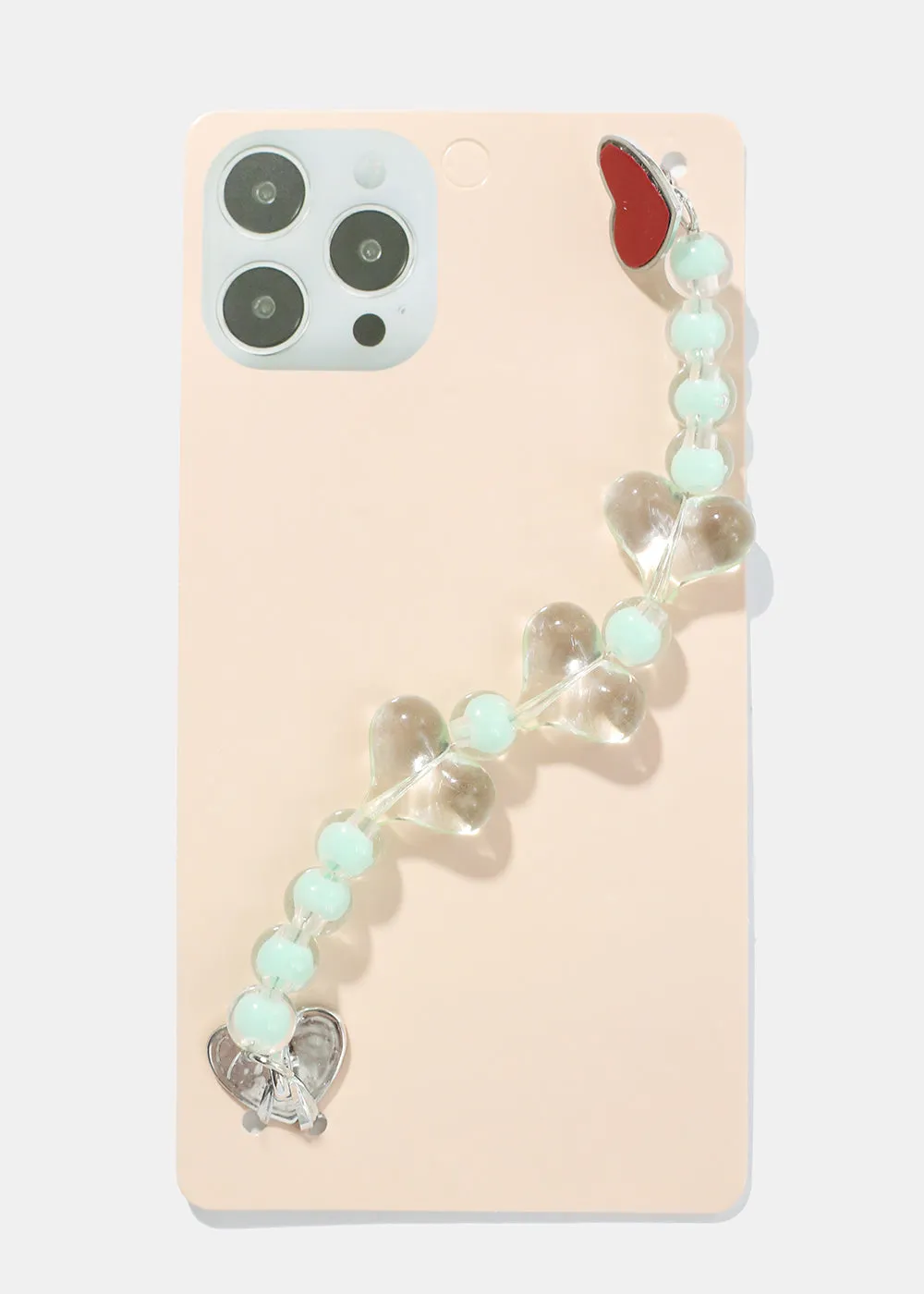 Heart Bead Phone Strap