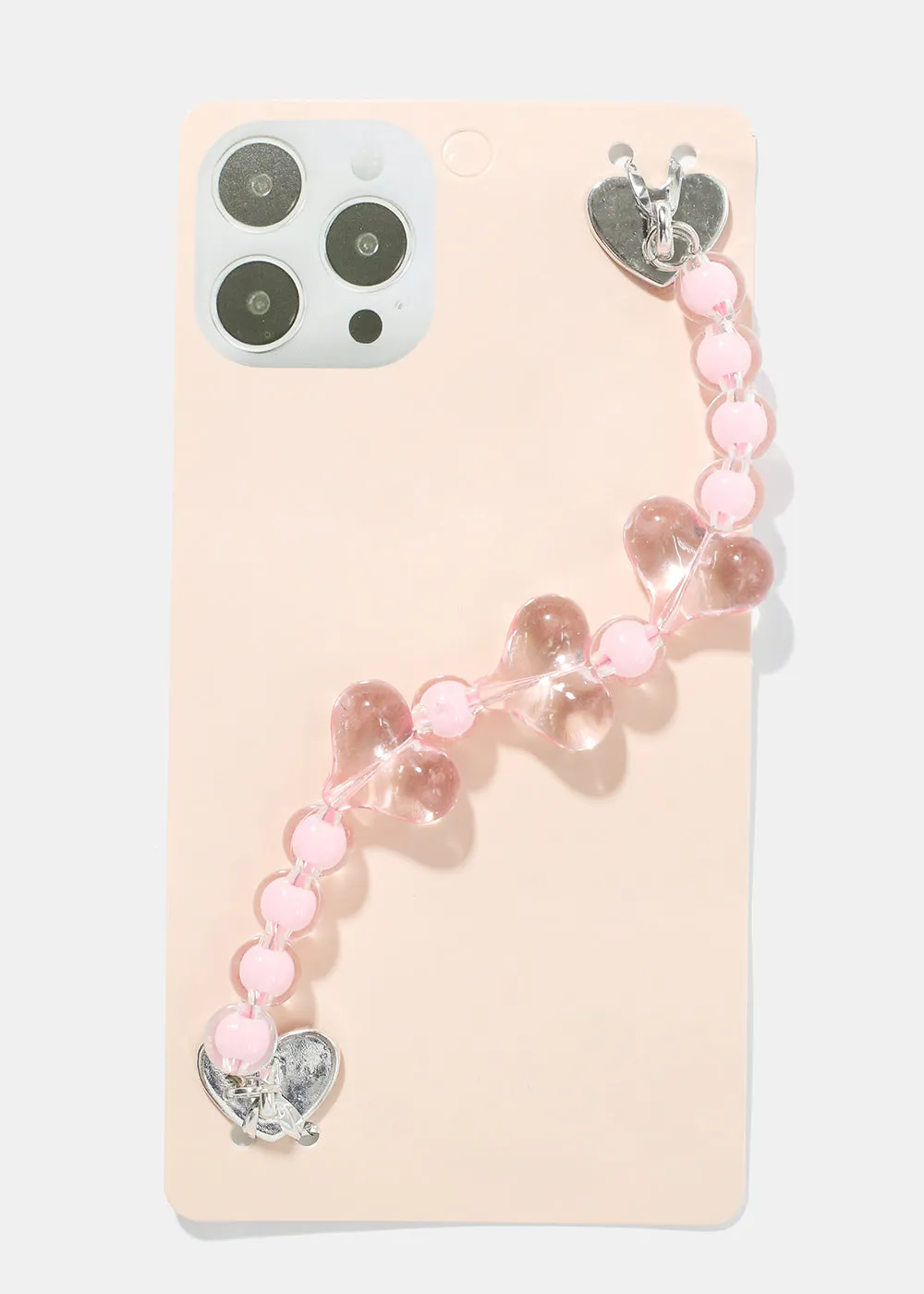 Heart Bead Phone Strap