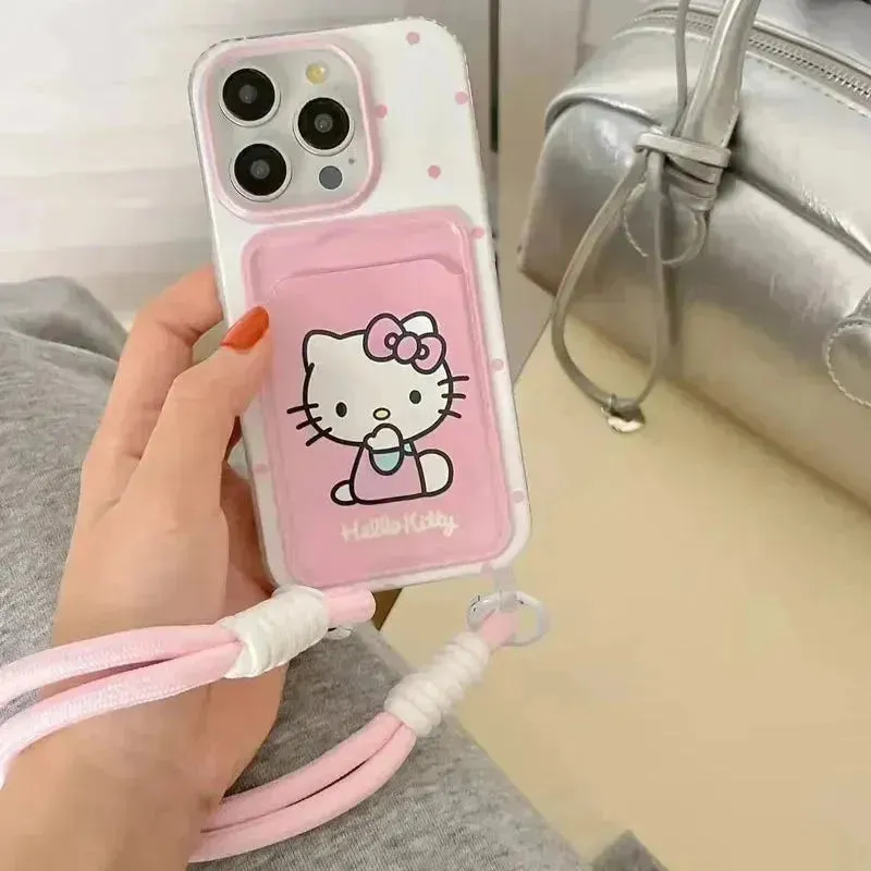 Hello Kitty Card Wallet Phone Case (For iPhones)