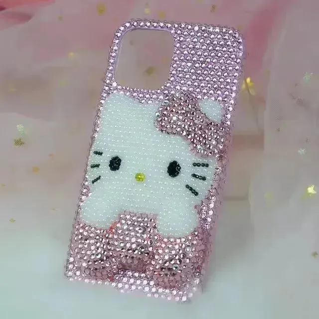 Hello Kitty Rhinestone Bling Phone Case (For iPhones)