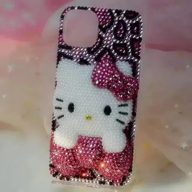 Hello Kitty Rhinestone Bling Phone Case (For iPhones)