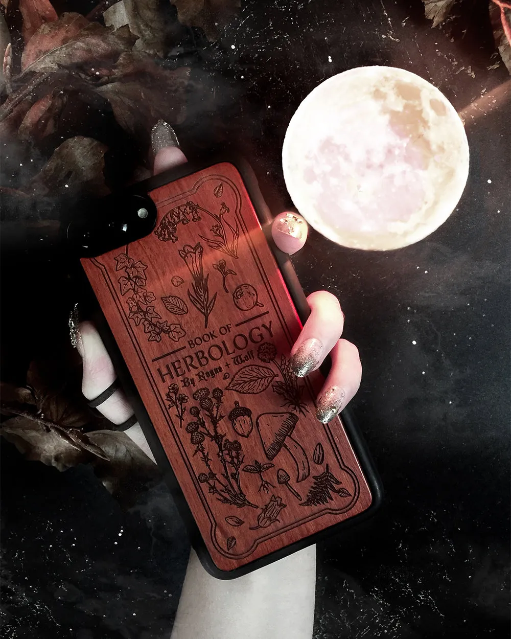 Herbology - Engraved Rose Wood Phone Case