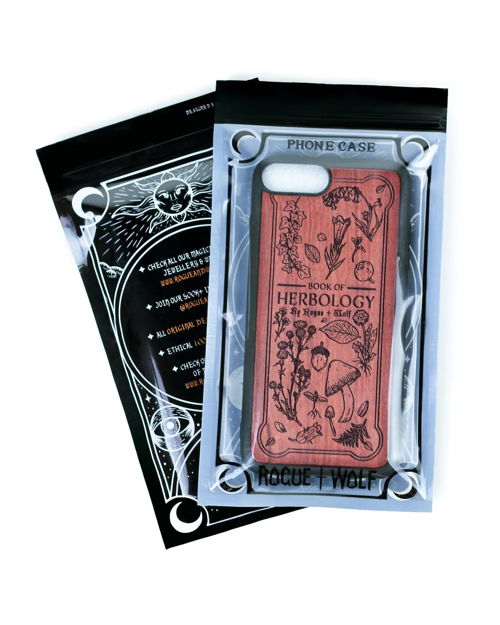 Herbology - Engraved Rose Wood Phone Case