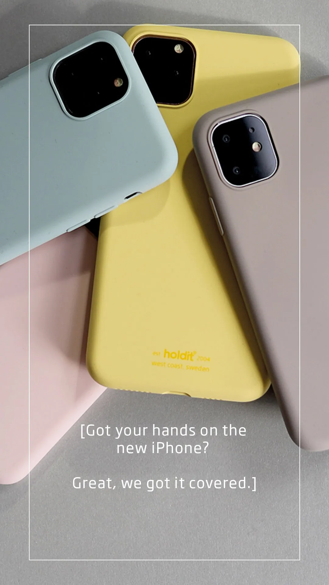 Holdit Phone Case Silicone iPhone 11 Pro Max - Taupe