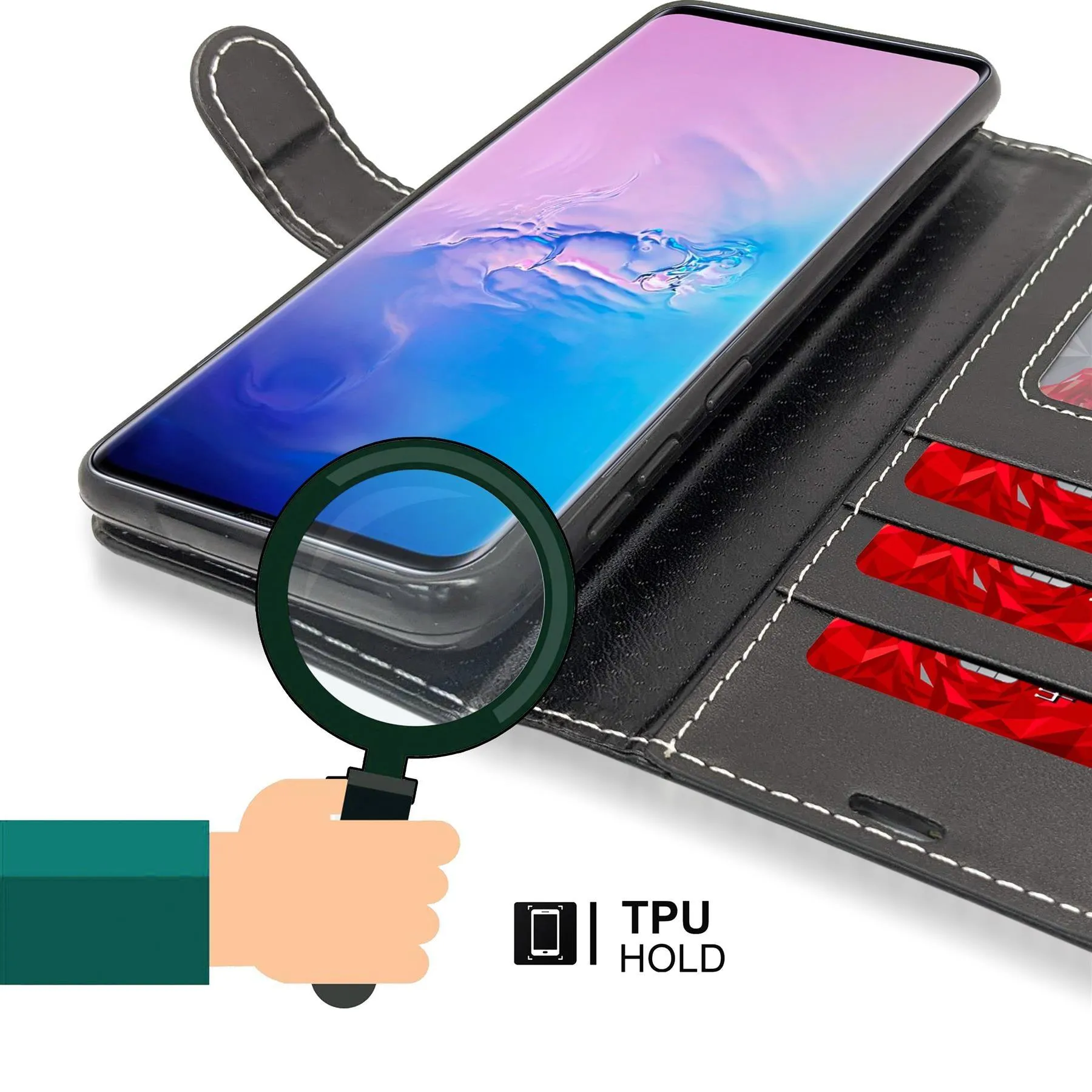 Honor 9A Flip Folio Book Wallet Case