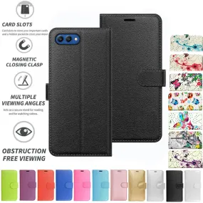 Honor V10 / View 10 Flip Folio Book Wallet Case