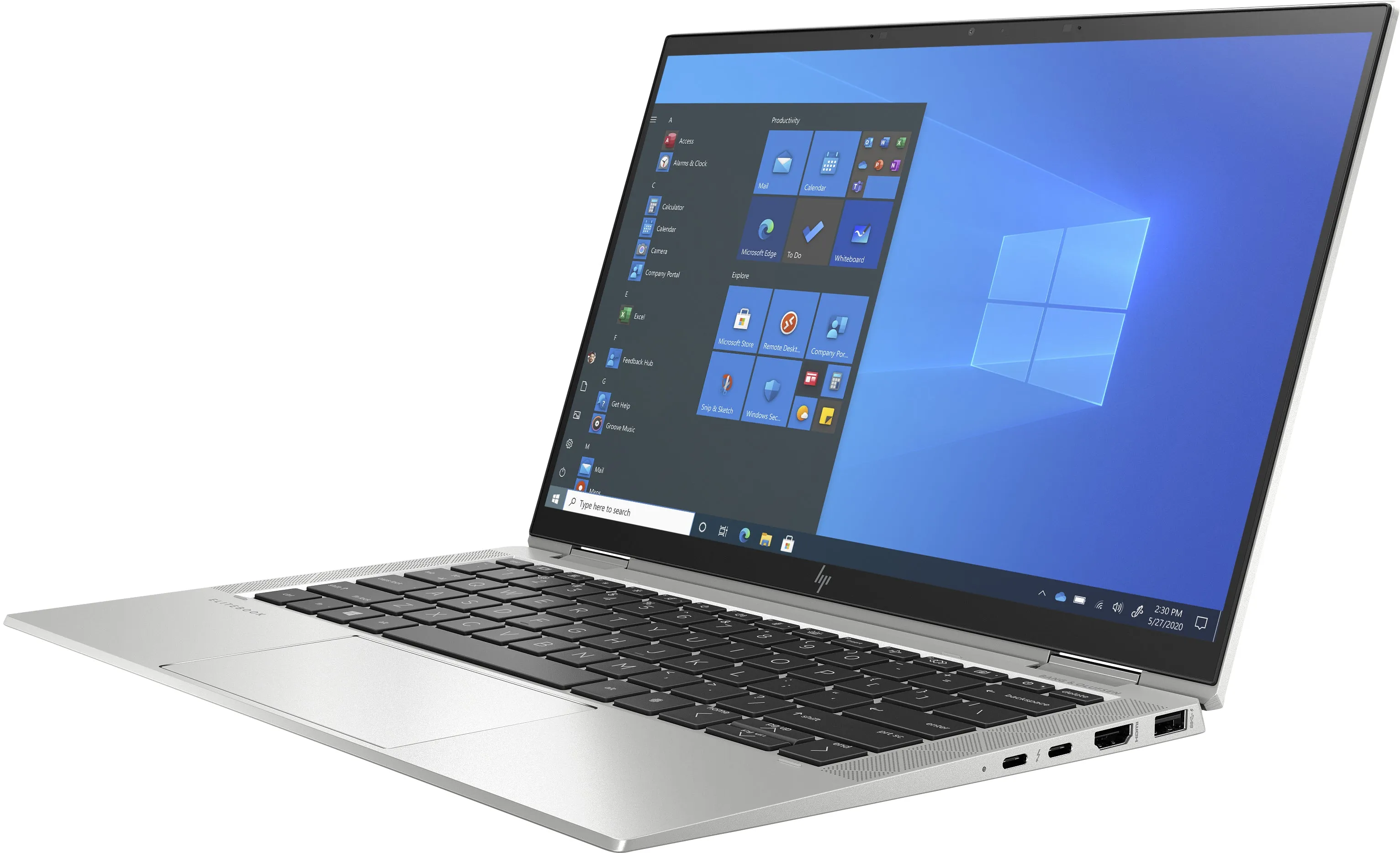 HP EliteBook X360 1030 G8 13.3" UHD Convertible Notebook, Intel i5-1135G7, 2.40GHz, 16GB RAM, 256GB SSD, Win10P - 4H9L4UT#ABA