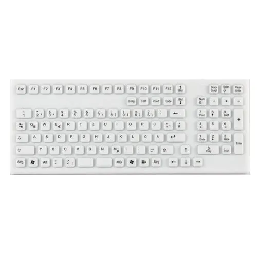 Indukey TKG-106-IP68-WHITE-USB Smart Clinical Keyboard