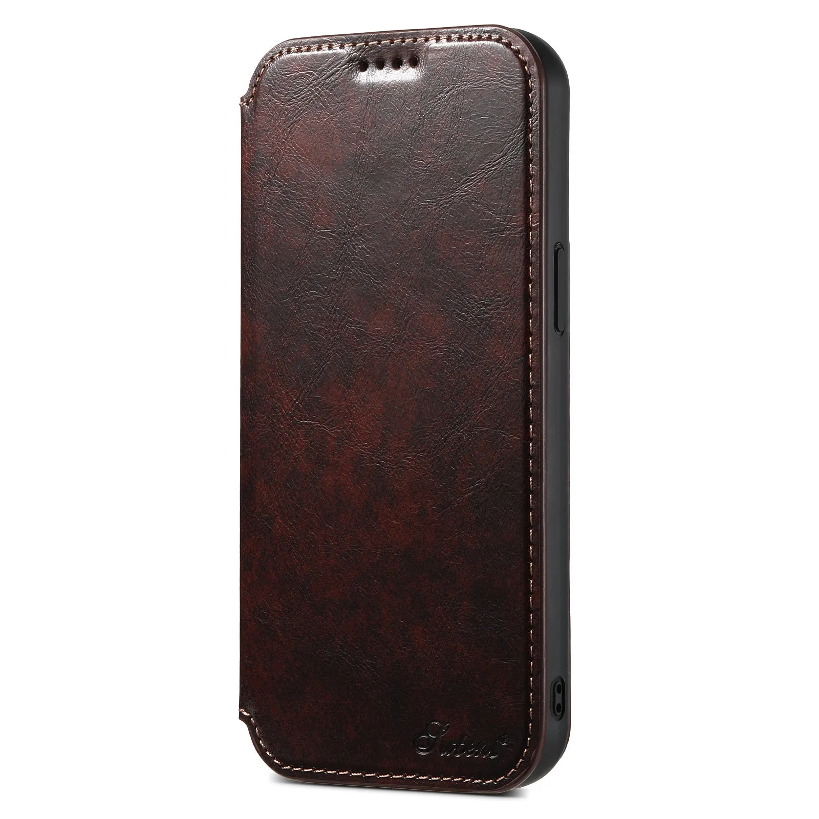 INSTOCK - Flip card magnetic wireless charging protective leather