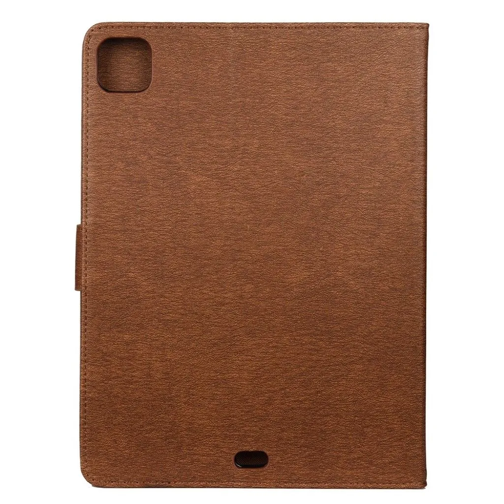 iPad Pro 11 inch (2020) butterfly imprint leather flip case - Brown