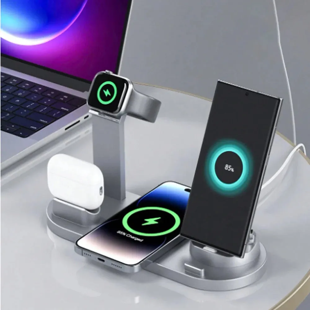 Iphone 13 wireless charging|60W 4 In 1 Wireless Charger Stand For iPhone 15 14 13 12 X Samsung Galaxy S22 S21 Apple Watch Airpods Fast Charging Dock Station