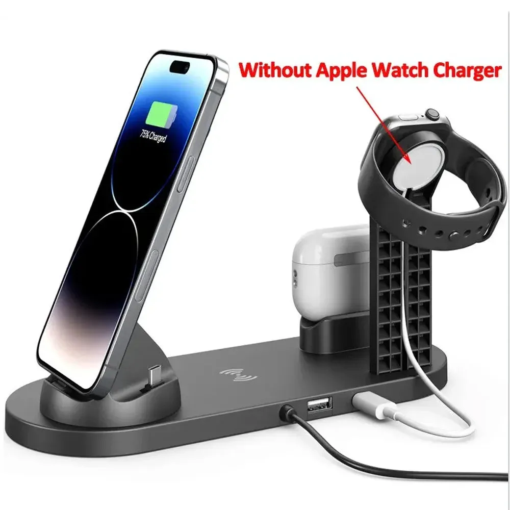 Iphone 13 wireless charging|60W 4 In 1 Wireless Charger Stand For iPhone 15 14 13 12 X Samsung Galaxy S22 S21 Apple Watch Airpods Fast Charging Dock Station