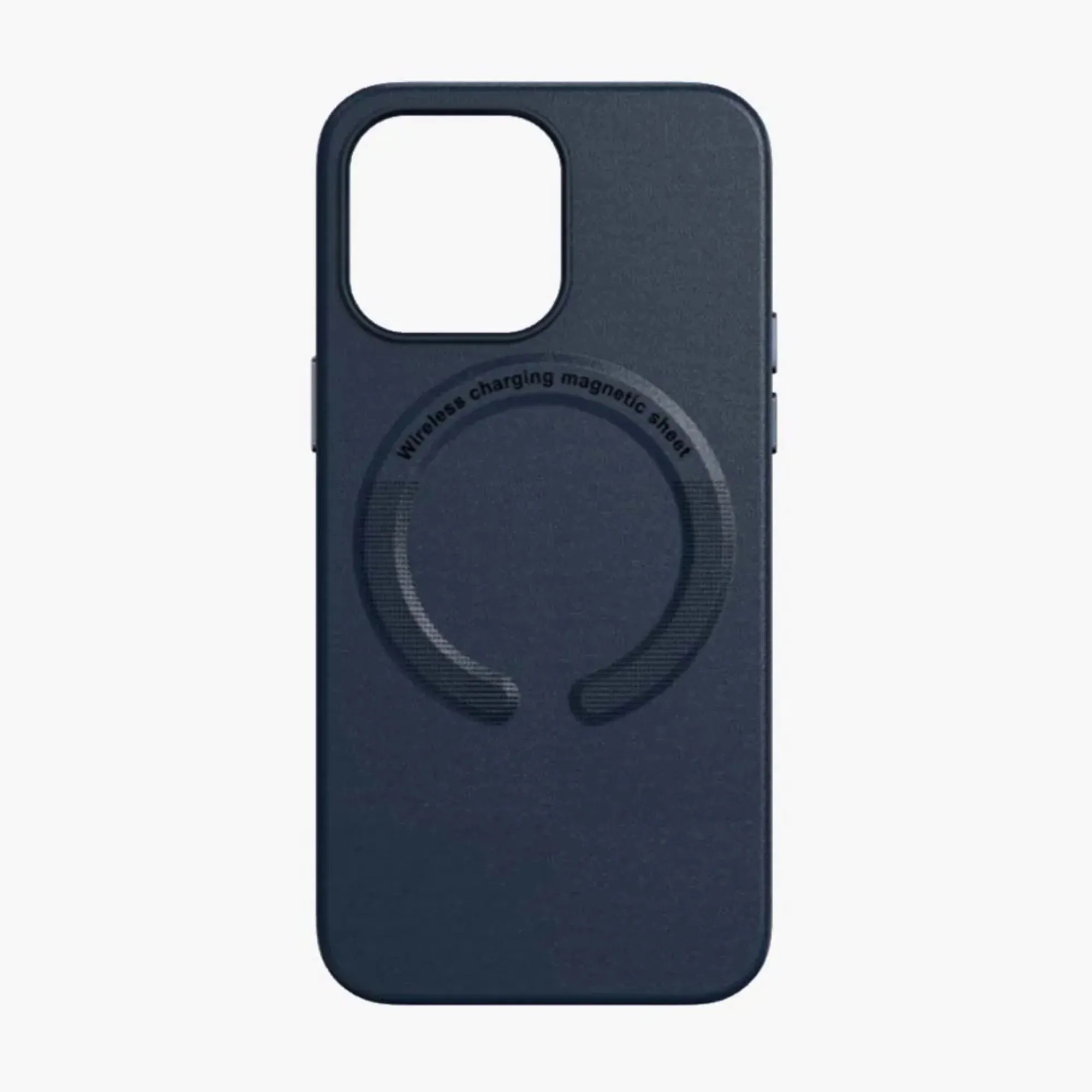 iPhone Leather Magsafe Case - Deep Navy