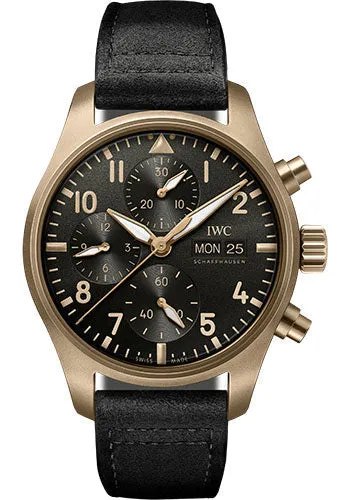 IWC Pilot’s Watch Chronograph Edition 10 Years of MR PORTER Watch - Bronze Case - Black Dial - Black Alcantara Strap Limited Edition of 110 - IW387907