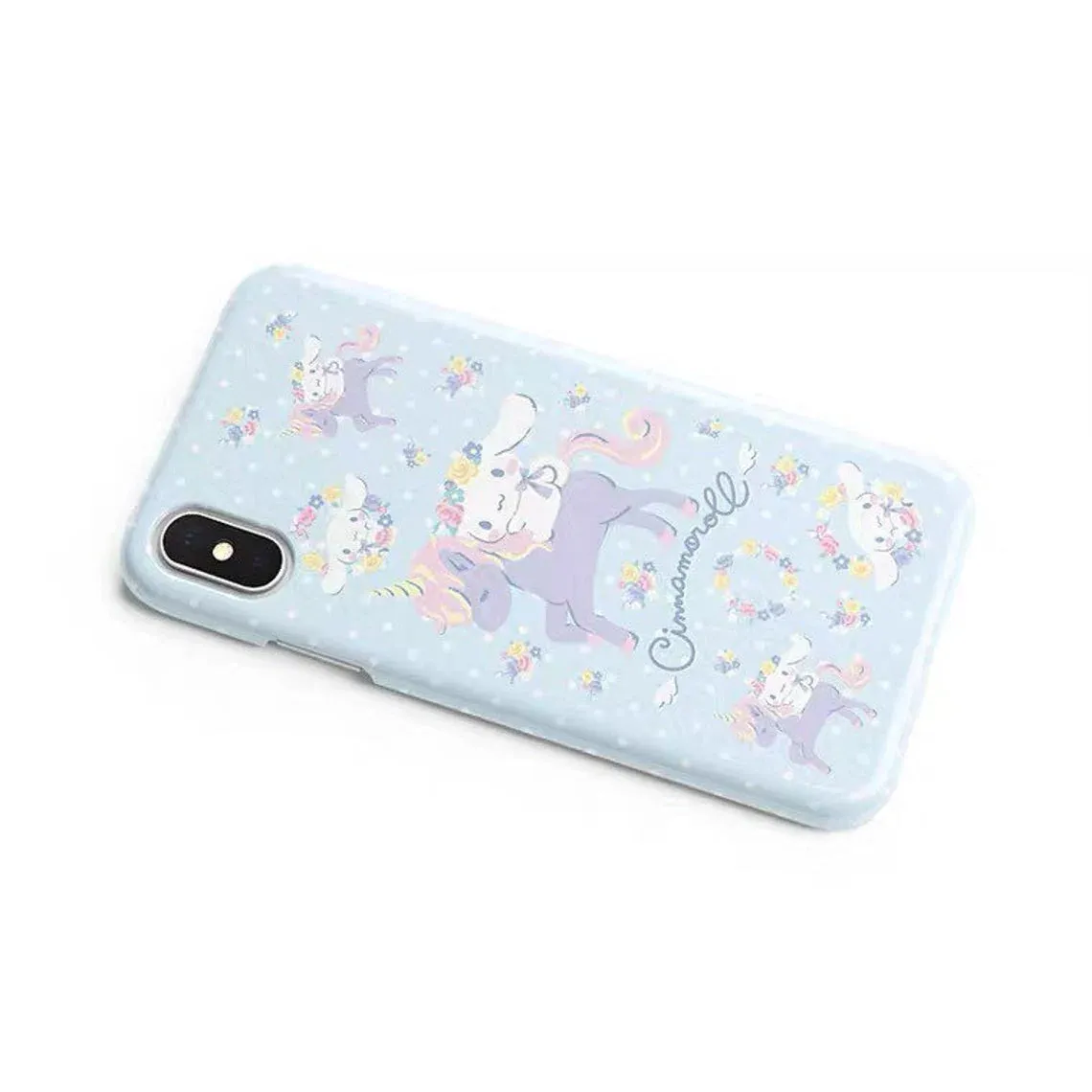 Japanese Cartoon CN with Unicorn Blue iPhone Case PLUS XS XR X 11 12 13 14 15 Pro Promax