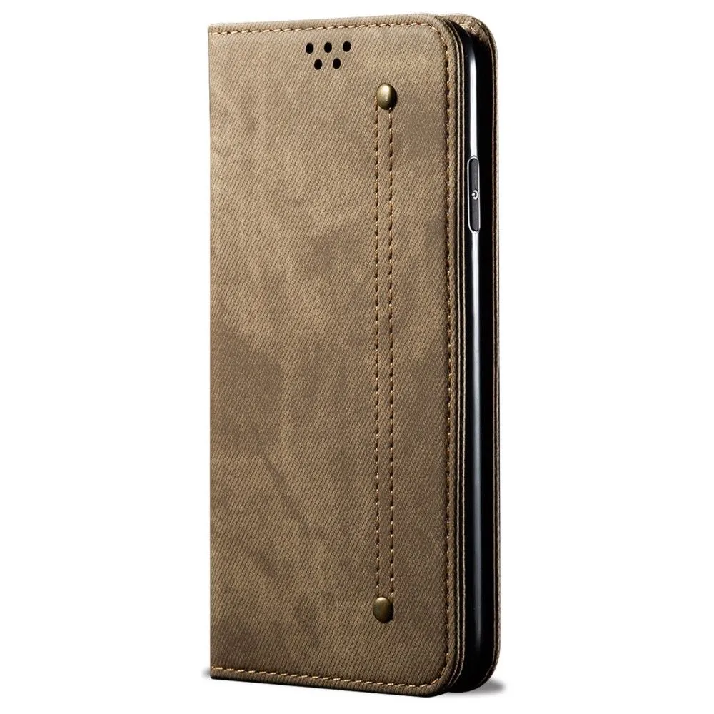 Jeans Samsung Galaxy A23 Flip case - Khaki