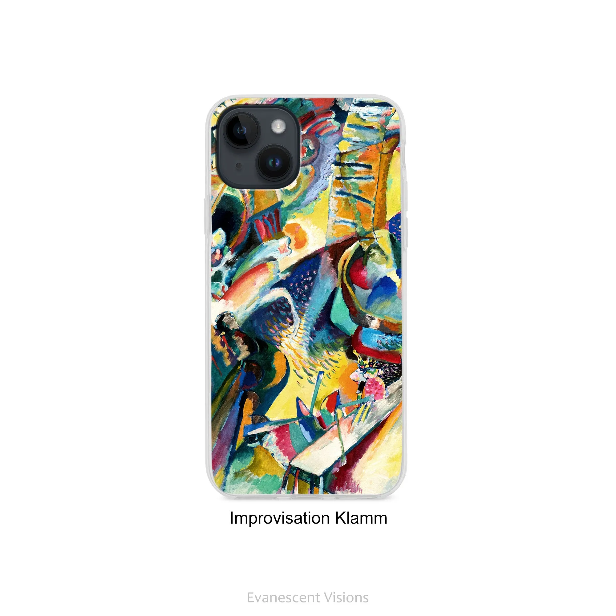 Kandinsky Colourful Abstract Art Phone Case for iPhones 15, 14, 13, 12, 11, 10, 8