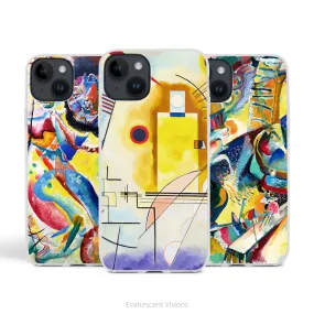 Kandinsky Colourful Abstract Art Phone Case for iPhones 15, 14, 13, 12, 11, 10, 8