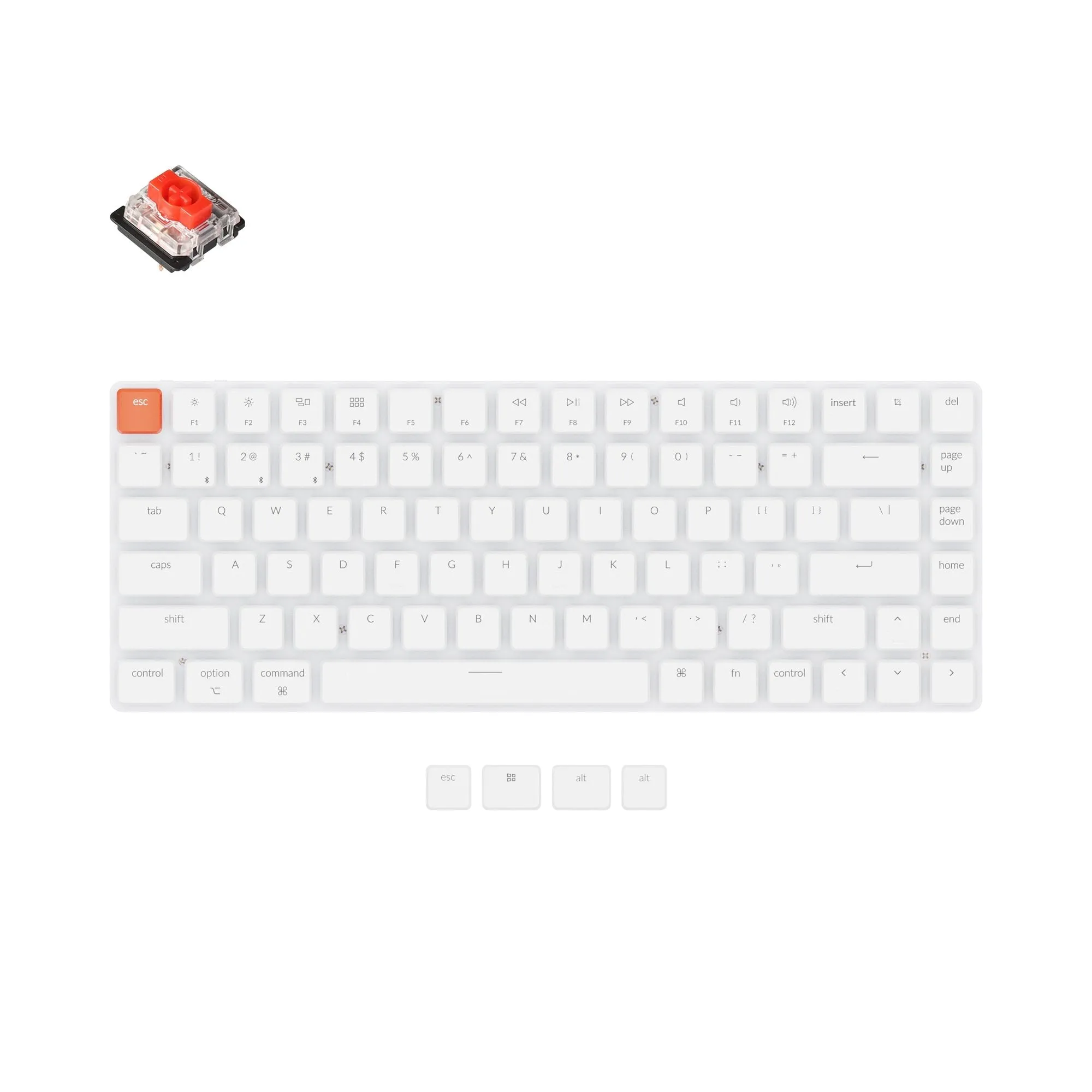 Keychron K3 Non-Backlight Ultra-Slim Wireless Mechanical Keyboard Version 2 (US ANSI Layout)