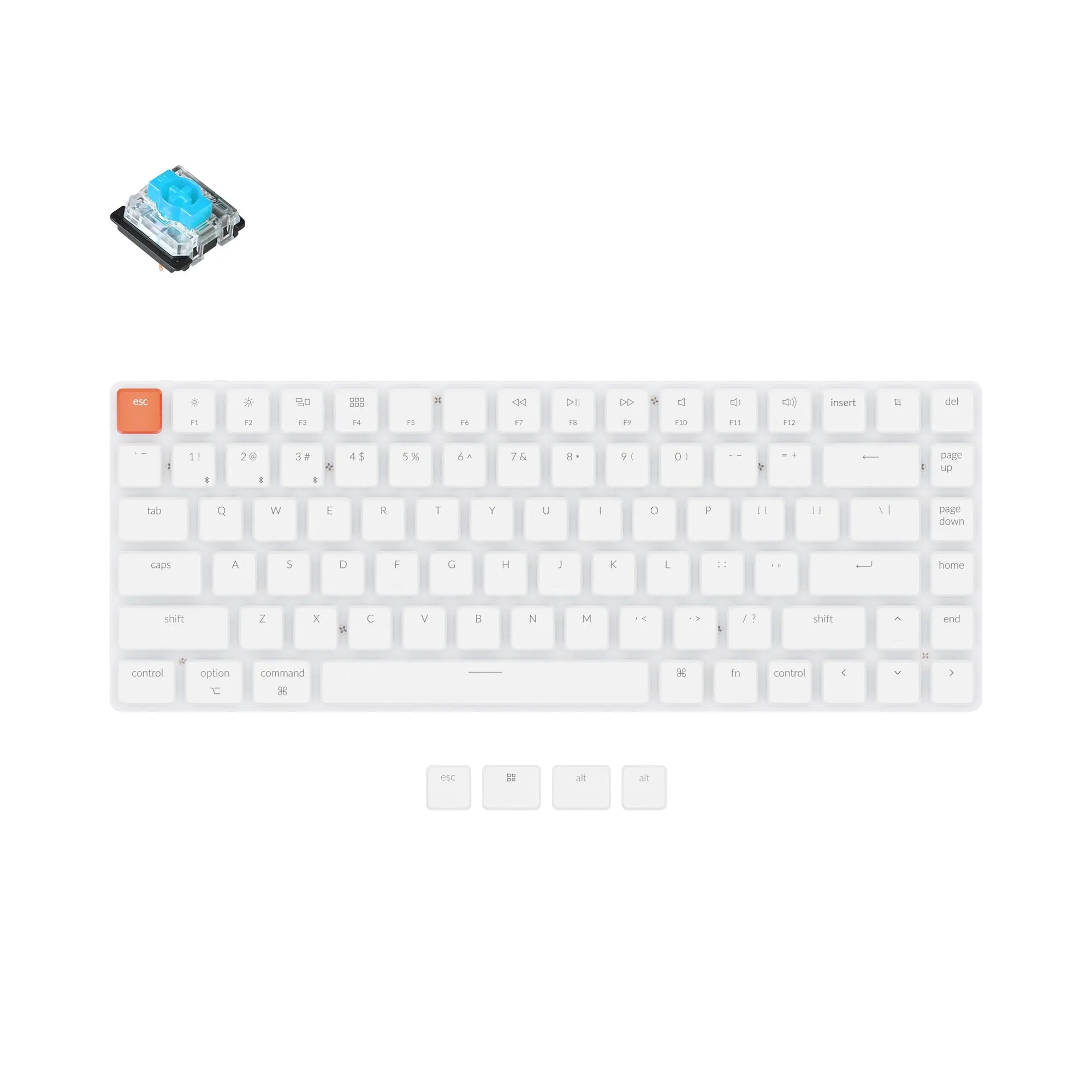 Keychron K3 Non-Backlight Ultra-Slim Wireless Mechanical Keyboard Version 2 (US ANSI Layout)