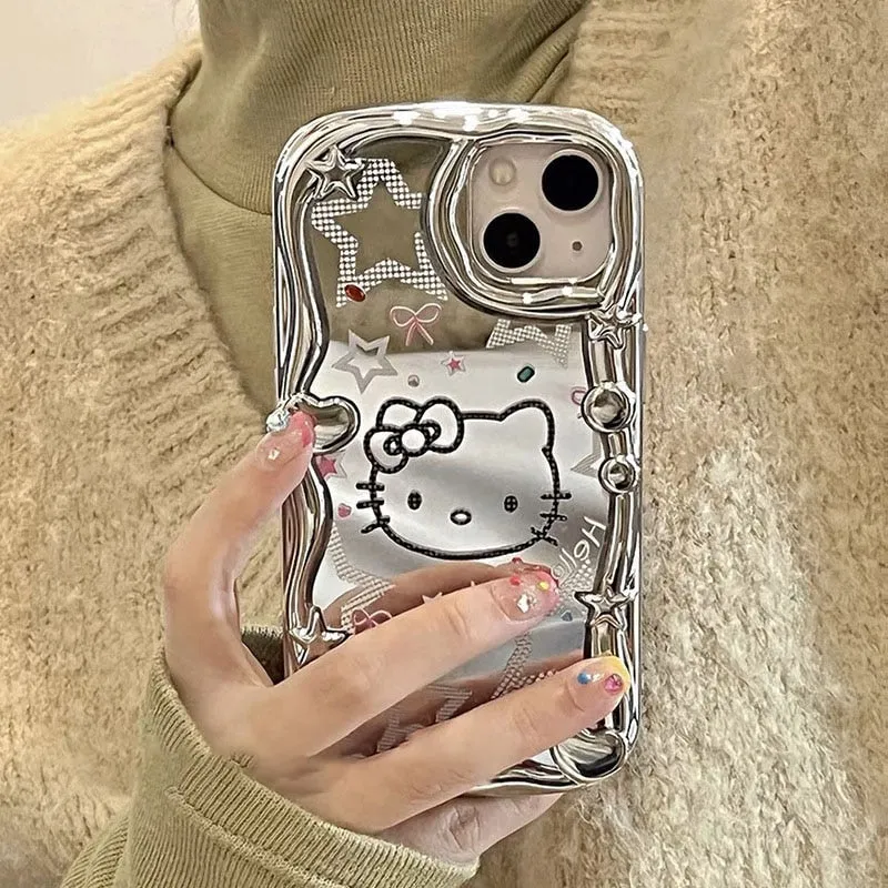 Kitty Star Metallic Phone Case