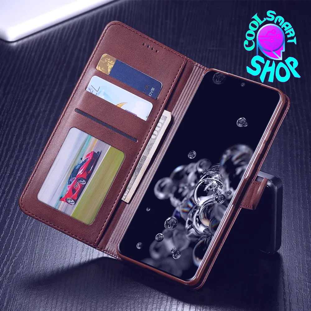 Leather Case for Samsung Galaxy S20 FE S21 Ultra A71 A51 Note 20 10 Plus A70 A50 A20 A52s S9 S8 Plus S7 Edge Wallet Flip Cover