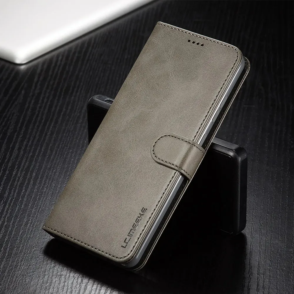 Leather Case for Samsung Galaxy S20 FE S21 Ultra A71 A51 Note 20 10 Plus A70 A50 A20 A52s S9 S8 Plus S7 Edge Wallet Flip Cover