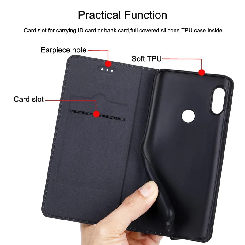 Leather Flip Cover Case For OPPO