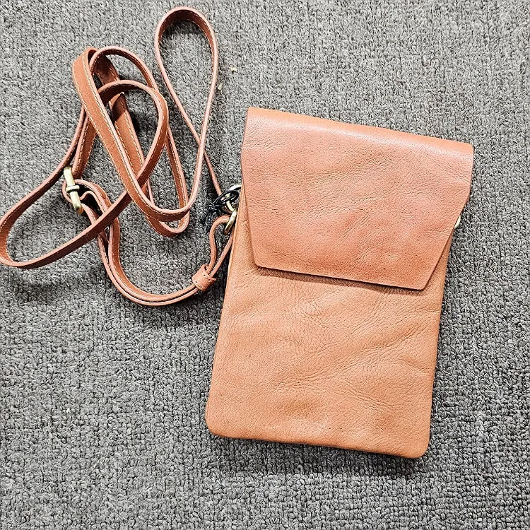 LEATHER MOBILE PHONE GLASSES CASE