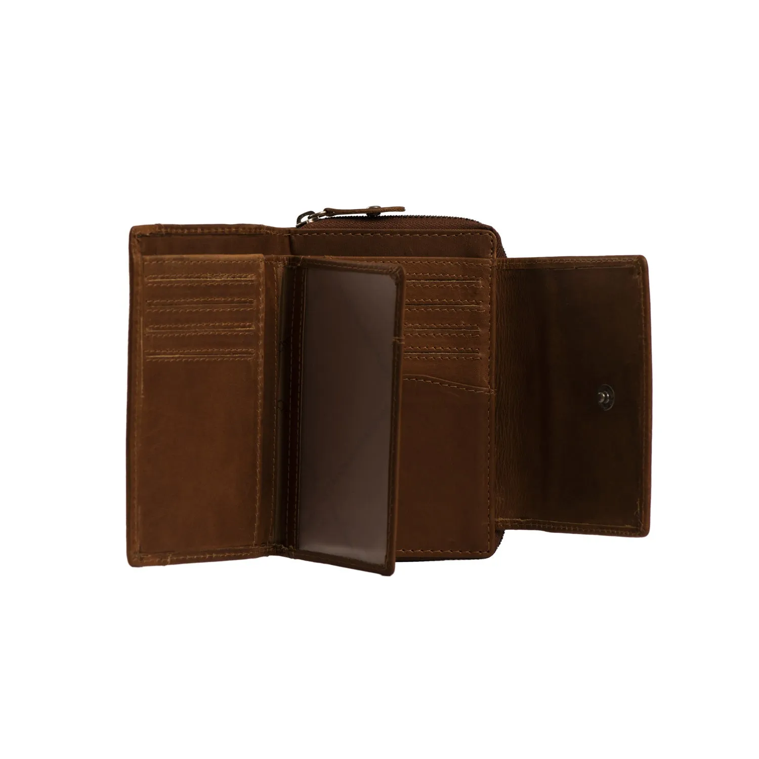 Leather Wallet Cognac Ascot