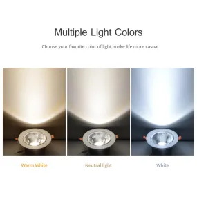 LED Spotlight 110V 220V Aluminum Cool Panel light LED Down Light Ceiling Recessed Lamp Spot Light 3W 5W 7W 9W 12W 15W 18W