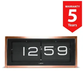 Leff Copper Brick Table Flip Clock