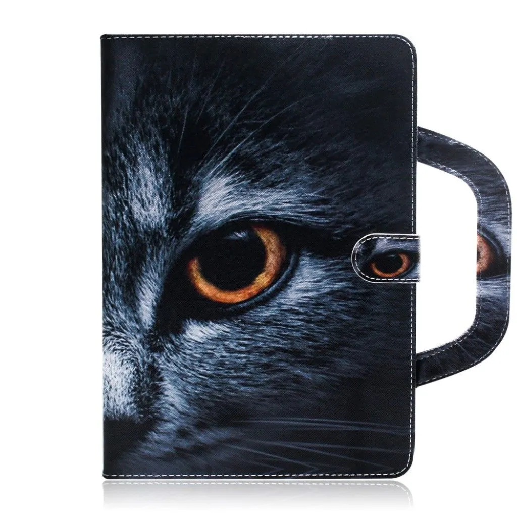 Lenovo Tab M10 FHD REL hand-held  patterned leather case  - Cat Eye