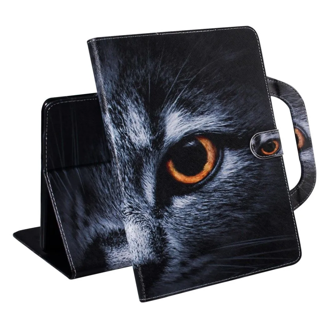 Lenovo Tab M10 FHD REL hand-held  patterned leather case  - Cat Eye