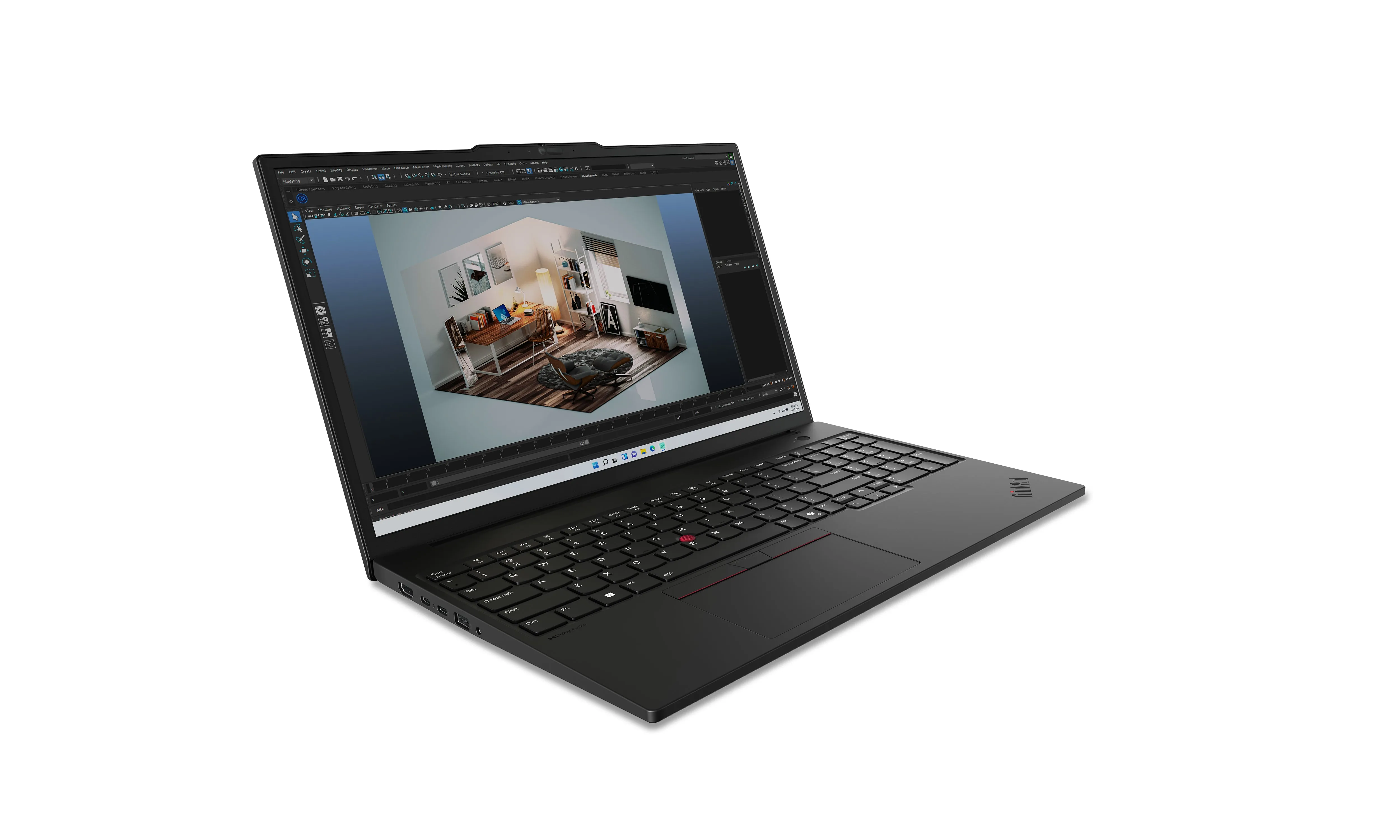 Lenovo Thinkpad P16s Gen 3 21Ks - 180-Degree Hinge Design - Intel Core Ultra 7 - 155H / Up To 4.8 Ghz - Win 11 Pro - Rtx