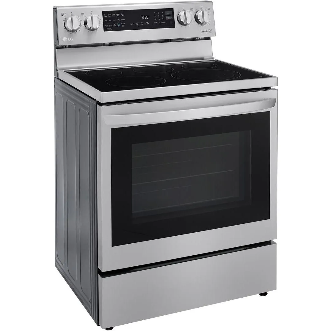 LG Cuisinière amovible de 30 po., 6,3 pi.cu. avec connectivité Wi-Fi LREL6325F